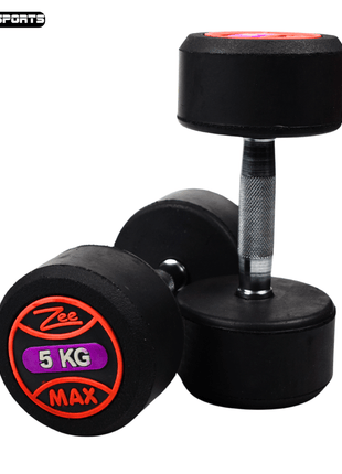 Rubber Coated Dumbbells 1KG TO 20KG - PACK OF 2