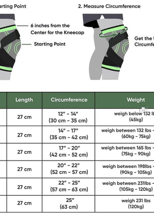 Knee Support Brace with Straps Pack of 2 - Black