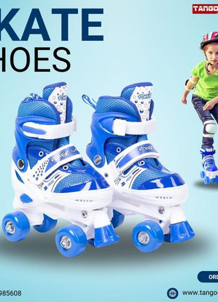 Power Superb Adjustable Roller Skate Shoes 4-Wheels Adjustable Size