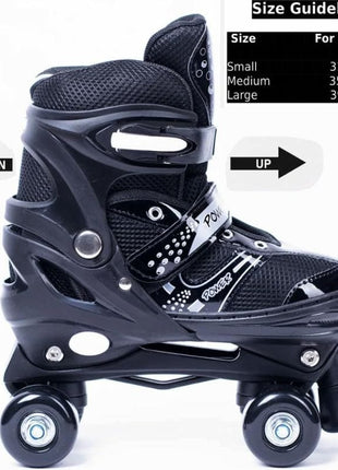 Adjustable Roller Skates Kits with Helmet And Protective Gear, Double-Row Skates Set for Beginners