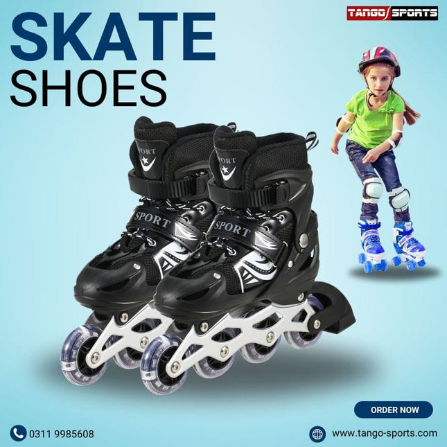 Skate Shoes Power Superb Adjustable Roller - 4 Wheeler