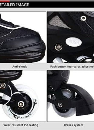 Skate Shoes Power Superb Adjustable Size Roller - Inline Tyres