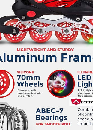 Skate Shoes Power Superb Adjustable Size Roller - Inline Tyres