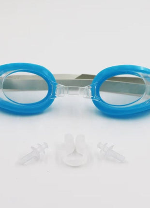 Adjustable Swimming Goggles with Earplugs Nose Clip