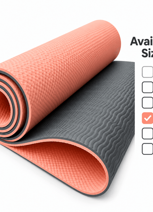 Yoga Exercise Mat - TPE Material 10 mm - Random Colors