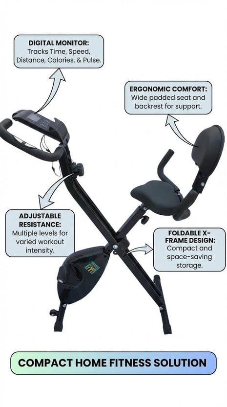 X Fit Bike - 120kg Weight Capacity - Digital Meter