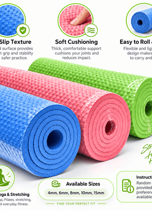 10mm Yoga Mat Anti Slip Yoga Mat