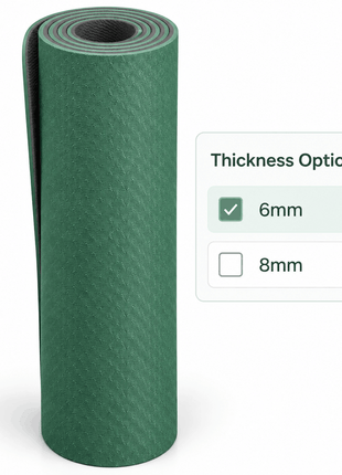 Yoga Exercise Mat - TPE Material 6mm - Random Colors