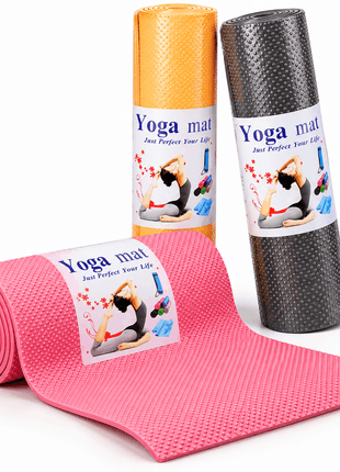 6mm Yoga Mat Anti Slip Mat - Multi colors