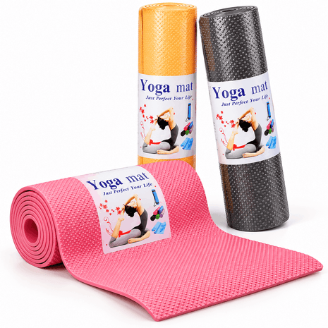 6mm Yoga Mat Anti Slip Mat - Multi colors