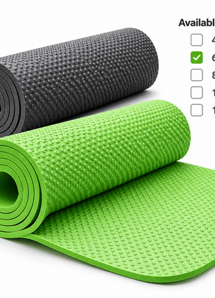 6mm Yoga Mat Anti Slip Mat - Multi colors