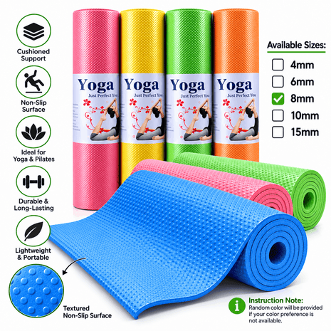 8mm Yoga Mat Anti Slip Yoga Mat
