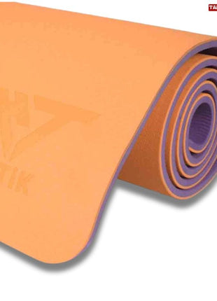 Yoga Exercise Mat - TPE Material 8mm Double Color Orange