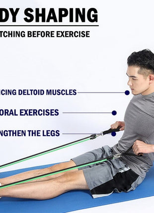 11 piece resistance band set Tango Sports