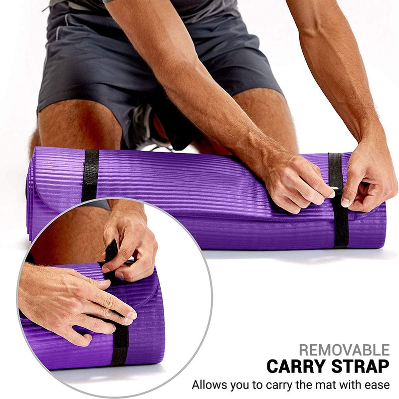 15mm Yoga Mat Anti Slip Yoga Mat Anti Slip Yoga Mat 2 x 6 feet Tango Sports