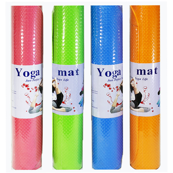 2kg Rubber Dumbbell with 4mm Yoga Mat and Jump Rope Tango Sports