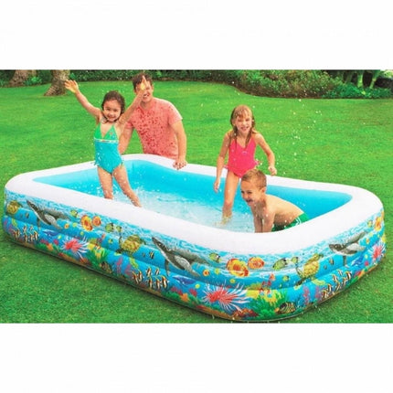 INTEX Swim Center Tropical Reef Family pool (120" L x 72" W 22" H) - 58485