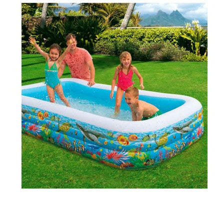 INTEX Swim Center Tropical Reef Family pool (120" L x 72" W 22" H) - 58485