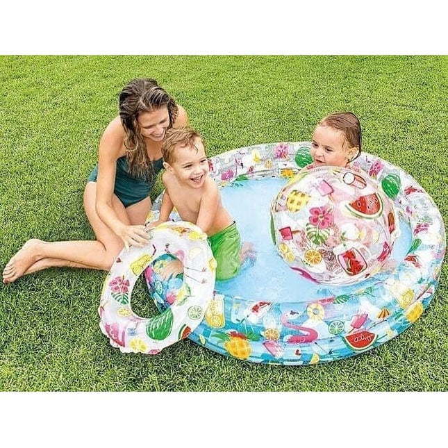 INTEX Fishbowl Pool (52" x 11") With Ball And Tube - 59460