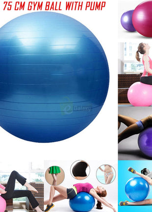 75cm Gym ball with Air pump Tango Sports