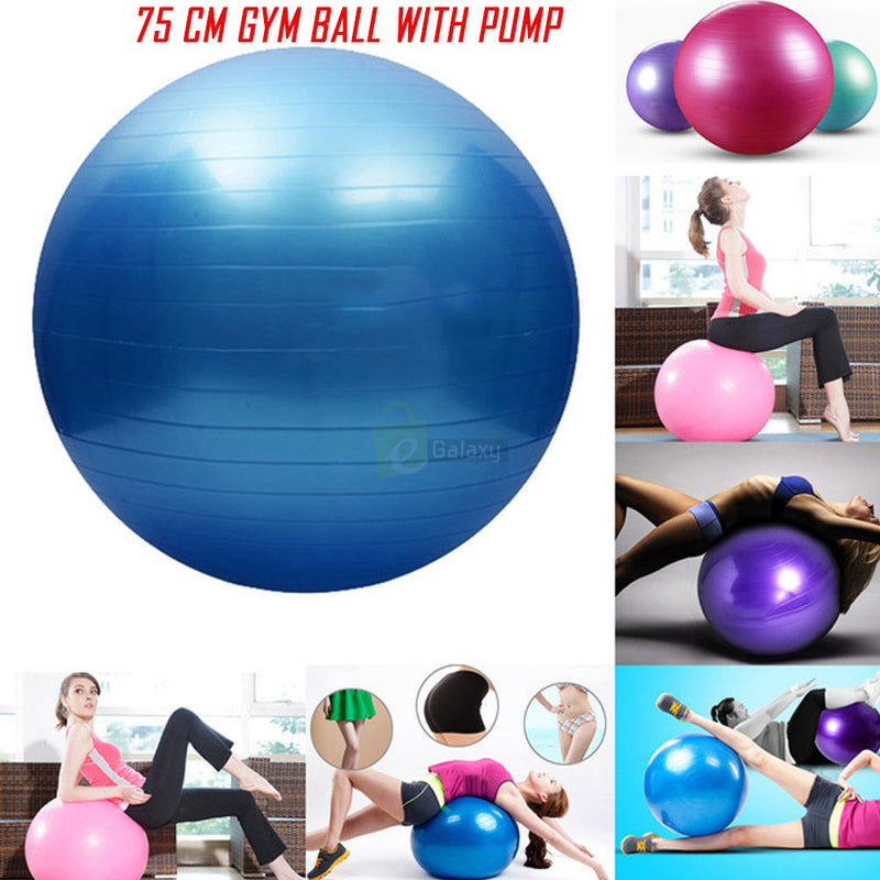 75cm Gym ball with Air pump Tango Sports