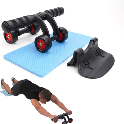 Ab Wheel Roller 3 Wheels - Black Tango Sports