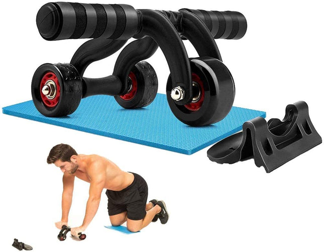 Ab Wheel Roller 3 Wheels - Black Tango Sports