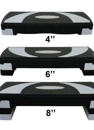 Aerobic Stepper Medium Size 3 Step 27 Inches Tango Sports