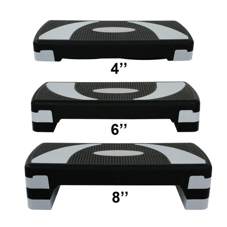 Aerobic Stepper Medium Size 3 Step 27 Inches Tango Sports