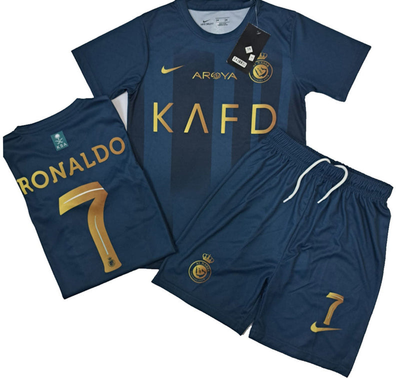 Al Nasr Ronaldo Kit Kids Size  - Season 2023-24  Cr7 Tango Sports