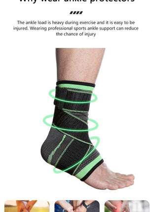 Ankle Support brace 1 pair (2 pieces) - Black Tango Sports