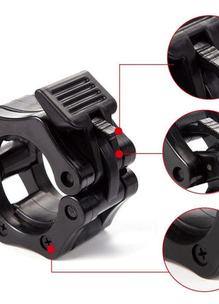 Barbell Locks 2 inch for Olympic barbell rods spinlocks - Tango Sports