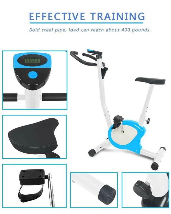 Cardio Fitness Sports Cycling Workout Exercise Cycle for Home Blue
