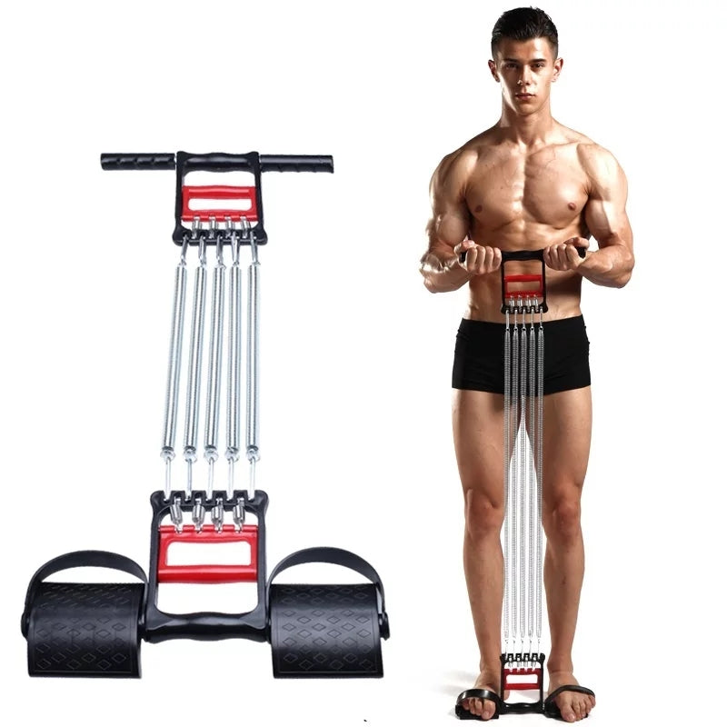 Chest Expander with Tummy Trimmer 3 in 1 Multi Purpose Exercise Springs Tango Sports