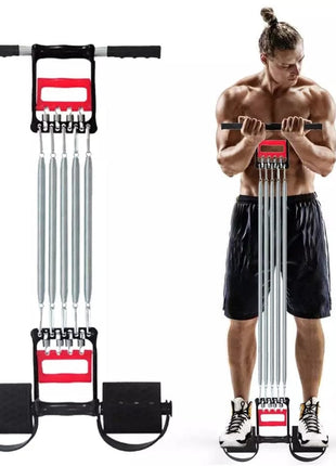 Chest Expander with Tummy Trimmer 3 in 1 Multi Purpose Exercise Springs Tango Sports