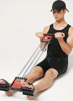 Chest Expander with Tummy Trimmer 3 in 1 Multi Purpose Exercise Springs Tango Sports