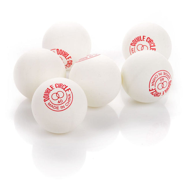 Double Circle Table Tennis Balls-Pack of 6 Tango Sports