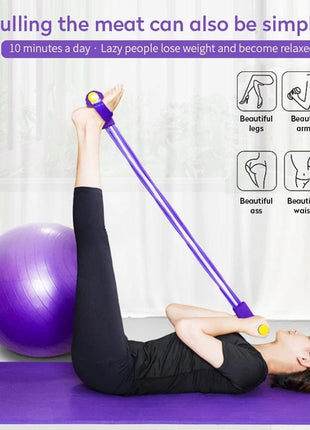 Elastic Pull Rope Tummy TrimmerAbdominal Exerciser Resistance Band Tango Sports