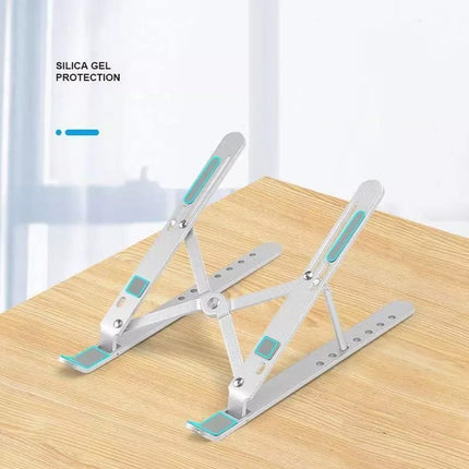 Folding Adjustable Aluminium Laptop Stand + FREE POUCH Tango Sports