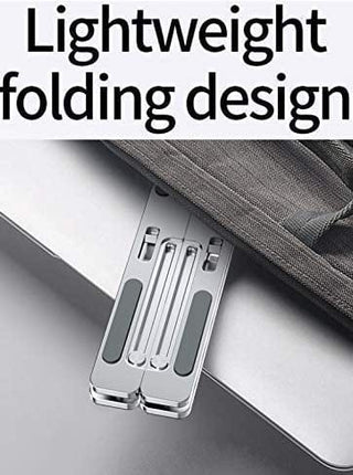Folding Adjustable Aluminium Laptop Stand + FREE POUCH Tango Sports