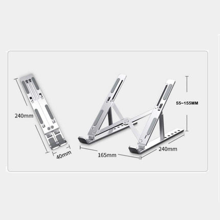 Folding Adjustable Aluminium Laptop Stand + FREE POUCH Tango Sports