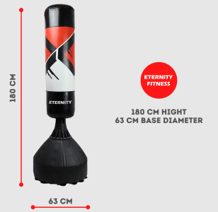 Free Standing Punching Bag 5.5 - Red / Black Tango Sports