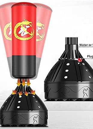 Free Standing Punching Bag 6 Feet - Red / Black Tango Sports