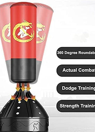 Free Standing Punching Bag 6 Feet - Red / Black Tango Sports