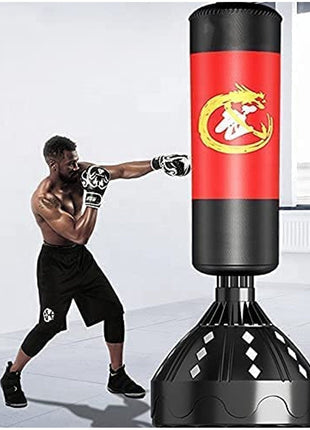 Free Standing Punching Bag 6 Feet - Red / Black Tango Sports