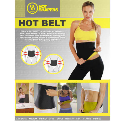 Hot Shaper Belt for Women, , Hot Belt for women, Tummy waist trimmer belt, Body Shaper - Black Tango Sports
