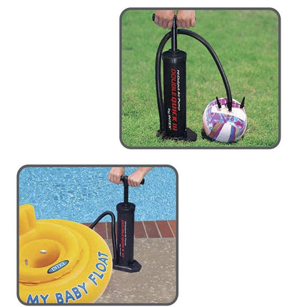 INTEX Hi-Output Air Pump Double Quick III Hand Pump (48CM) Tango Sports