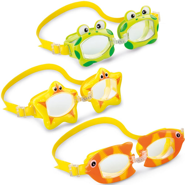 INTEX Junior Animal Fun Goggles 3 Designs Tango Sports