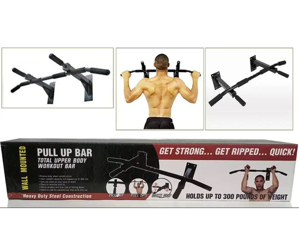 Imported Body Press Wall Mounted Pull Up Bar/ Chin Up Bar Grips