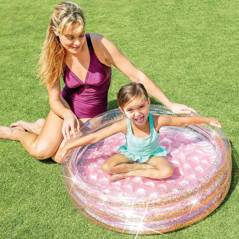 Intex Inflatable Glitter Mini Pool ‎86 x 86 x 25 cm Tango Sports